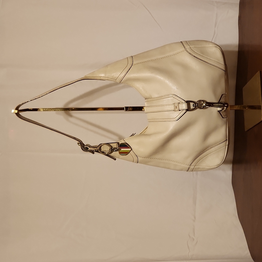 Winter white Coach bag